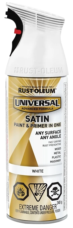 Universal Satin White Spray Paint 340g - Rust-oleum Model 246436