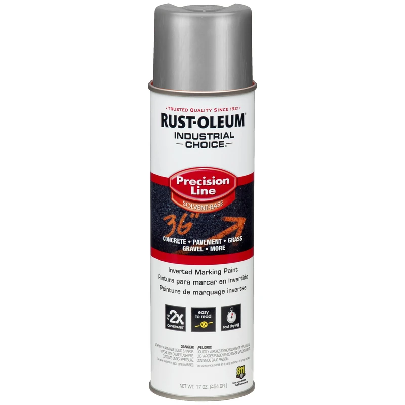 Industrial Choice Silver 17 Oz. Inverted Marking Paint Spray