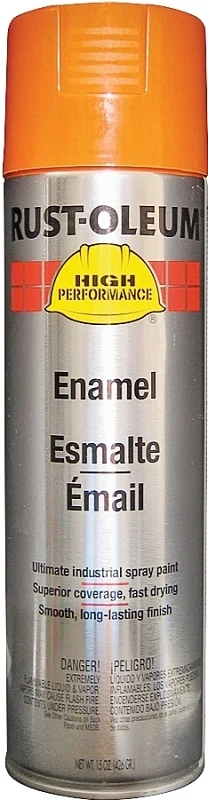 15 Oz Safety Orange Industrial Enamel Spray Paint V2155838