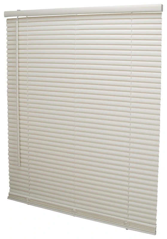 Pvcmb-5aa Cordless Mini Blind, 64 In L, 30 In W, Vinyl, Alabaster, 4 Pk