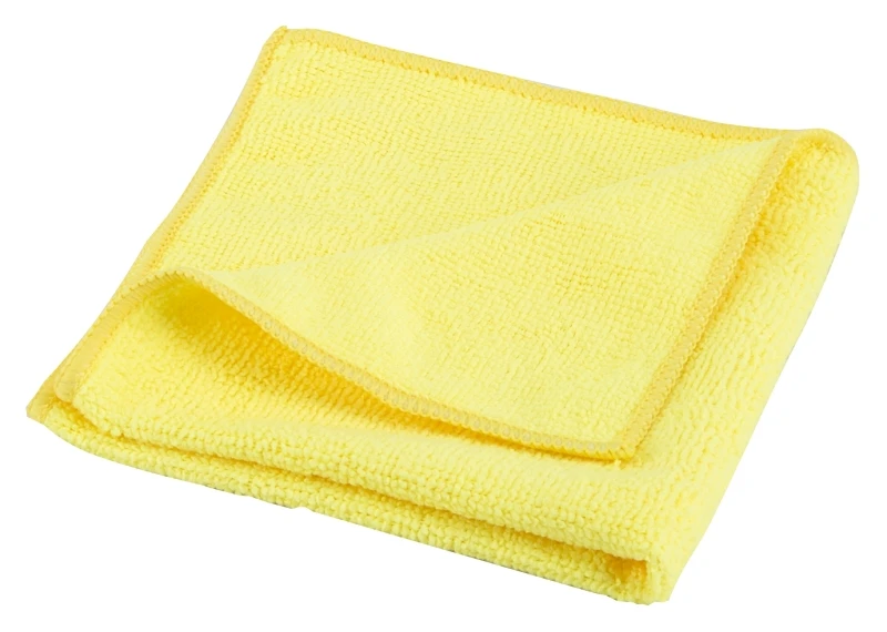 Microfiber Cleaning Cloths, 12 In X 12 In, Yellow, Model Og003