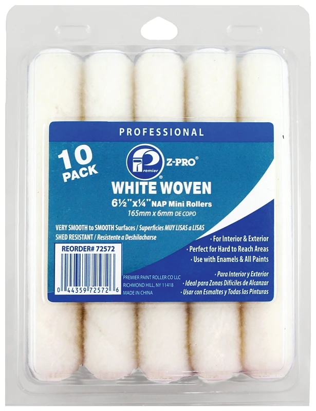 ROLLER WHT WOV 6-1/2X1/4IN10