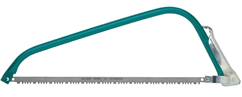 Stainless Steel Raker Tooth Bow Saw With 21 Inch Blade And Round Handle