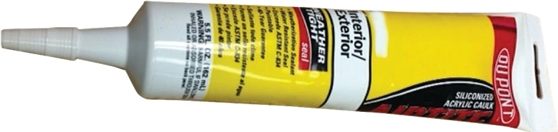 7877 Clear Acrylic Window Weatherstrip Sealant, 5.5 Oz, Pack Of 18, Ws31134