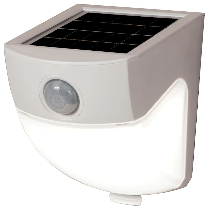 120-degree White Motion Activated Solar Powered Wedge Security Light With 300 Lumens