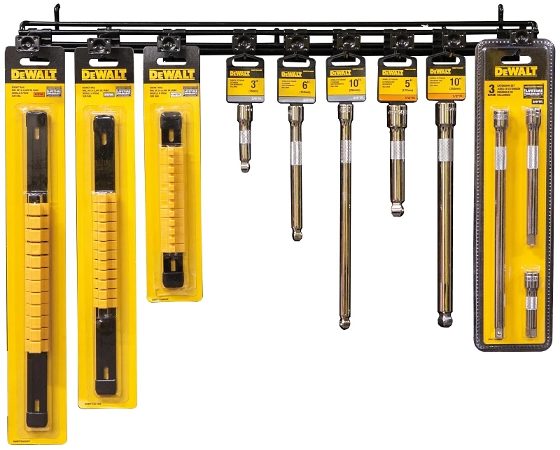 9-piece Socket Extension Set With Wobble Rails And Drive Extensions