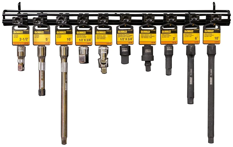 10-piece Socket Set With Drive Extensions And Universal Joints - Model Dwmt80748
