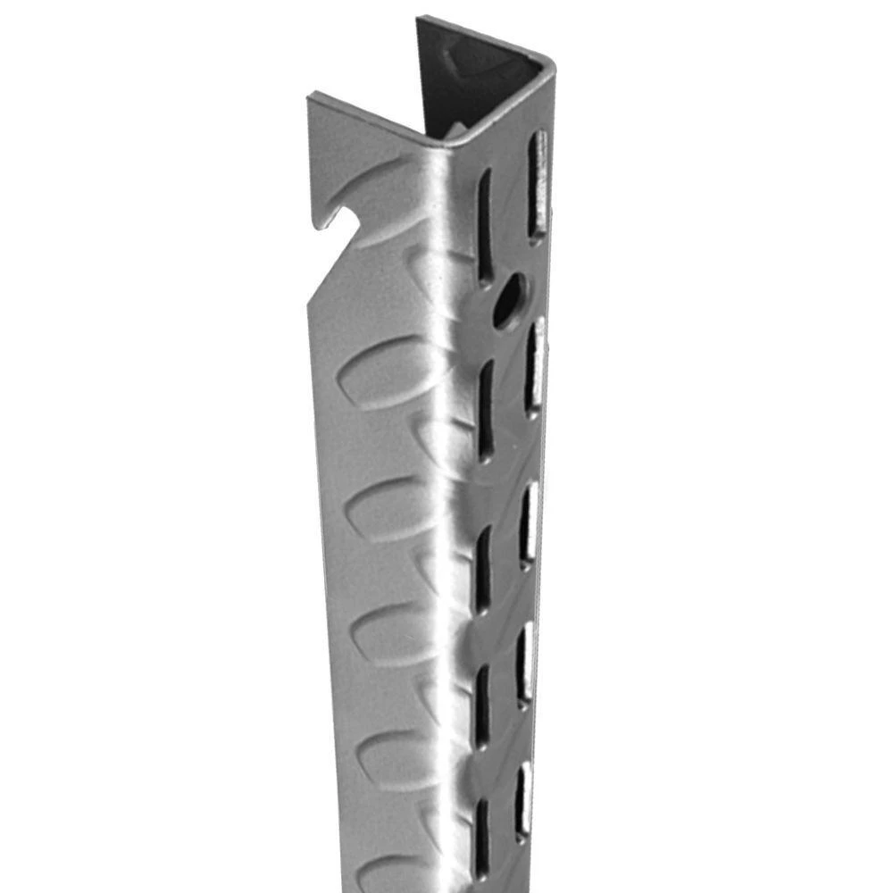 Heavyweight 75 Inch Diamond Plate Steel Wall Standard In Platinum Finish