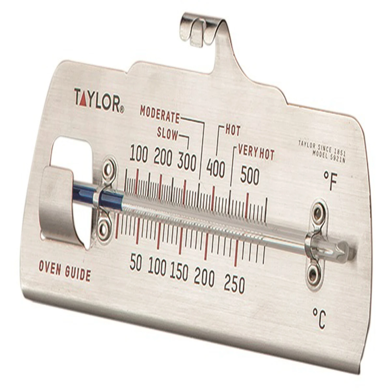 Instant Read Analog Cooking Thermometer, Model 5921n, Stainless Steel, 100-600°f
