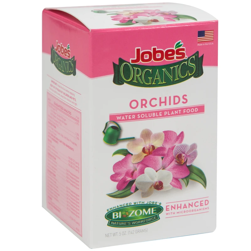 Jobe's Organics Orchid Powder Plant Food 5 Ounce - Organic Fertilizer For Healthy Growth