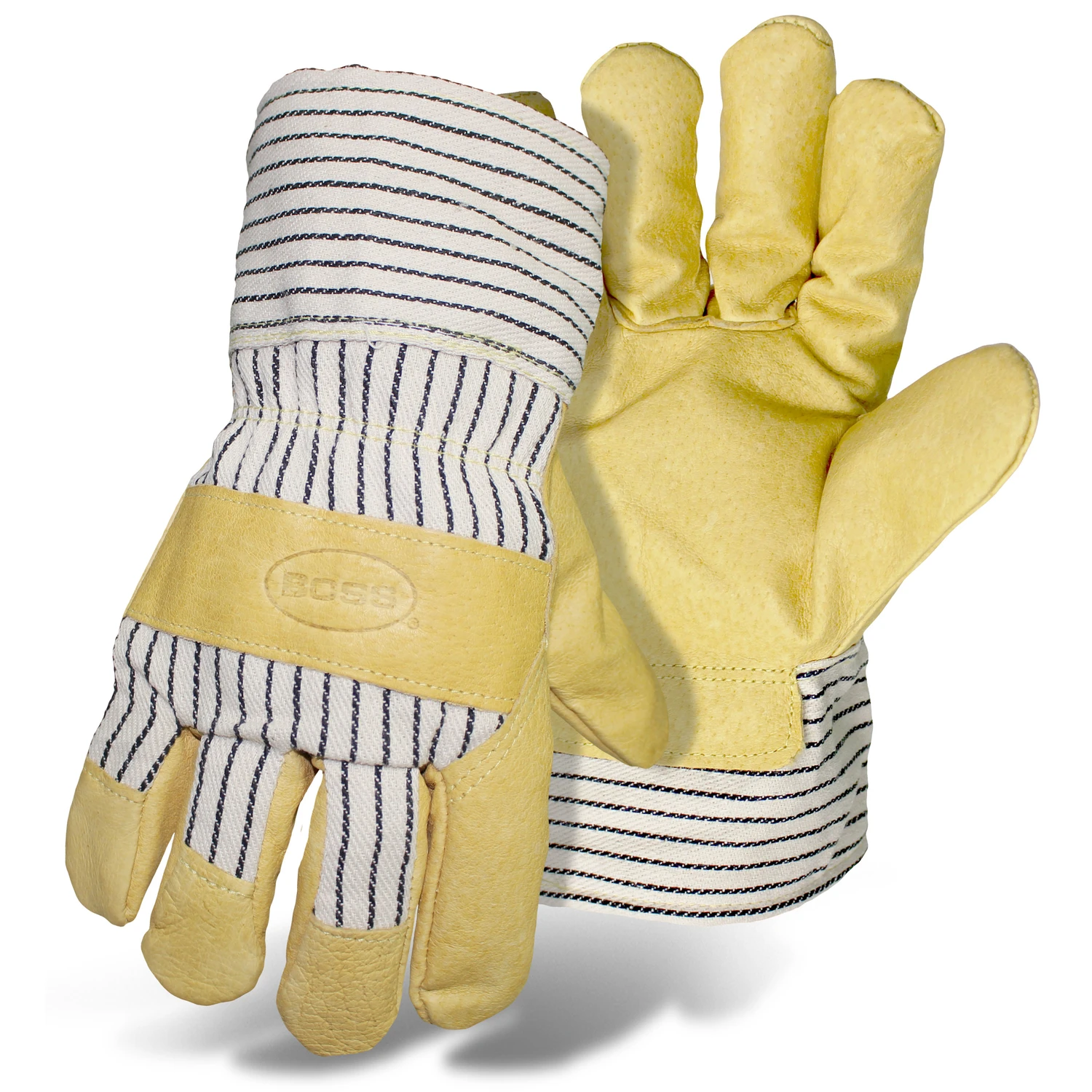Men's Insulated Cold Weather Gloves Tan Pigskin Leather Size Large