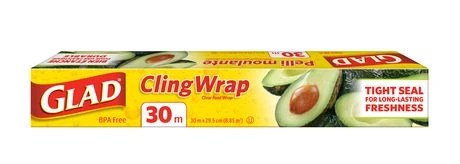Cling Wrap 10637, Clear Polyethylene Food Wrap, Microwave-safe, 200 Square Feet