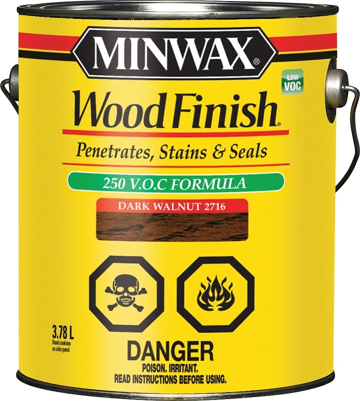 Wood Finish Dark Walnut Stain - Low Voc 3.78 Liters - Model Cm7108100
