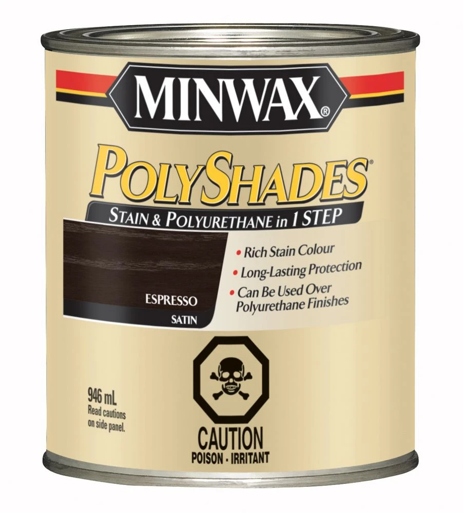 Polyshades Espresso Satin Stain And Varnish 946ml