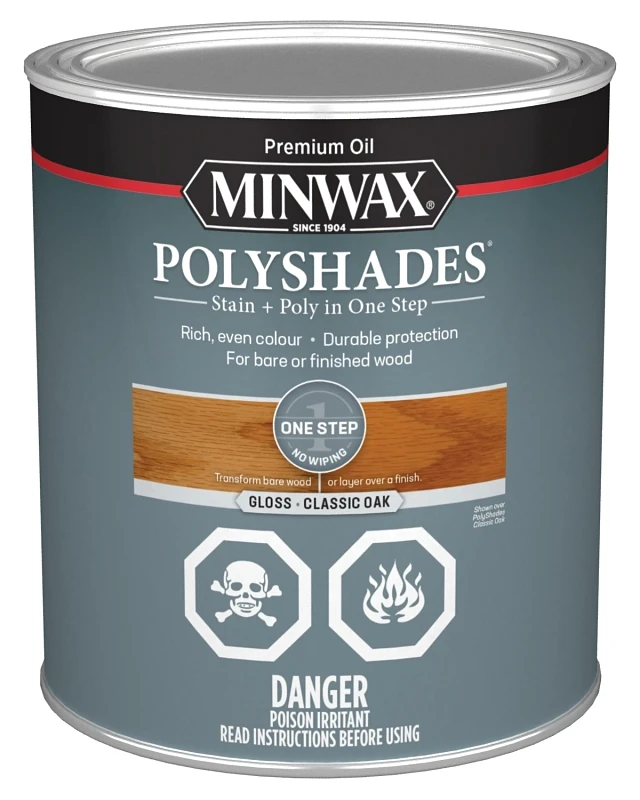 Polyshades Classic Oak Gloss Stain And Varnish 236 Milliliters