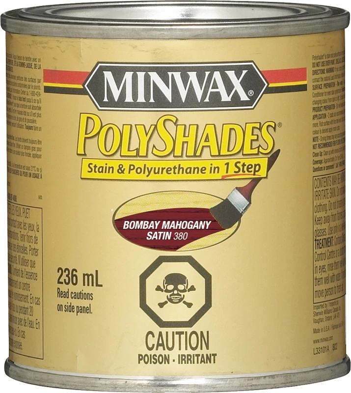 Polyshades Bombay Mahogany Satin Stain And Varnish 1 Quart