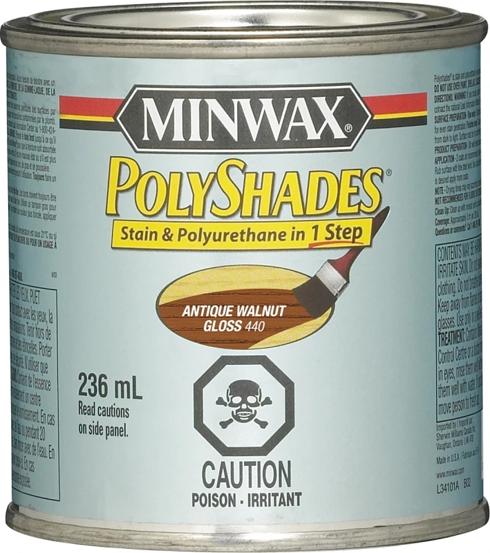 Polyshades Antique Walnut Gloss Stain And Varnish 1 Quart