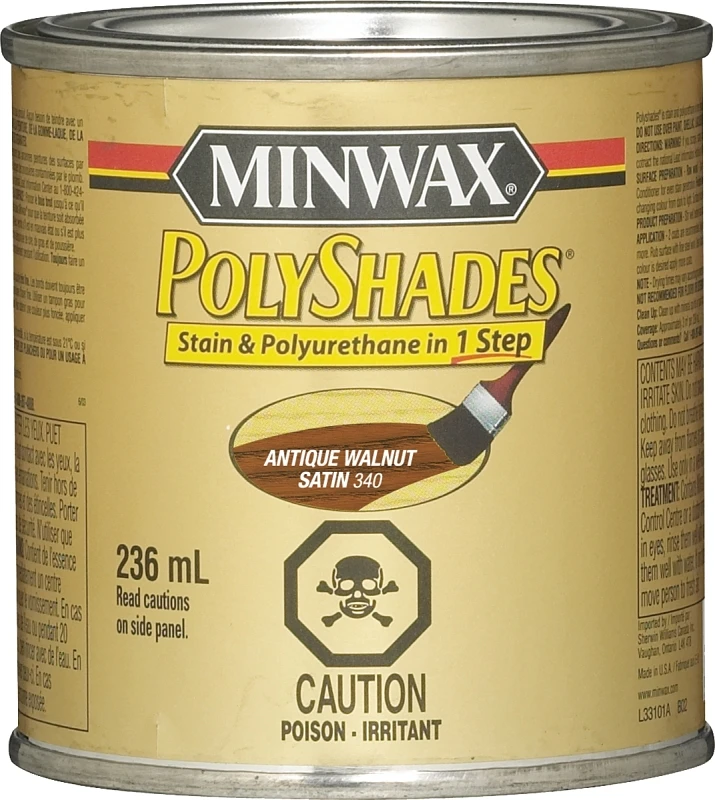 Polyshades Antique Walnut Satin Stain And Varnish 1 Quart