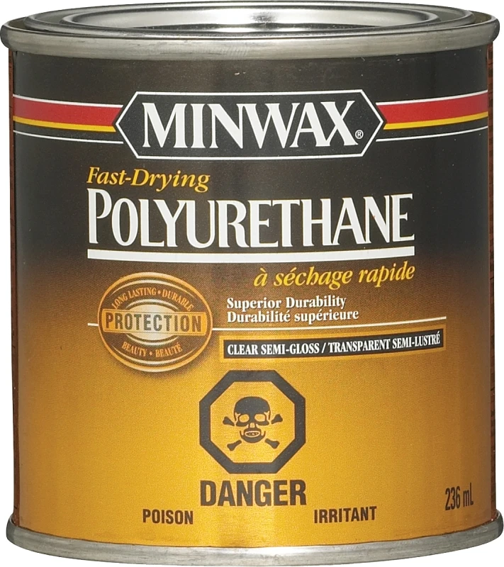 Fast-drying Polyurethane Semi-gloss Finish - 237 Milliliters
