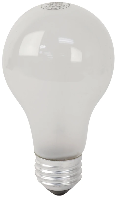 40 Watt E25 A19 Light Bulb 130 Volt Frosted Finish