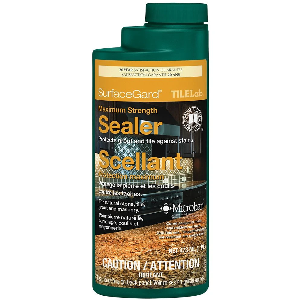 Tilelab Surfacegard Stone, Grout & Tile Sealer - 473 Milliliter Pint Size