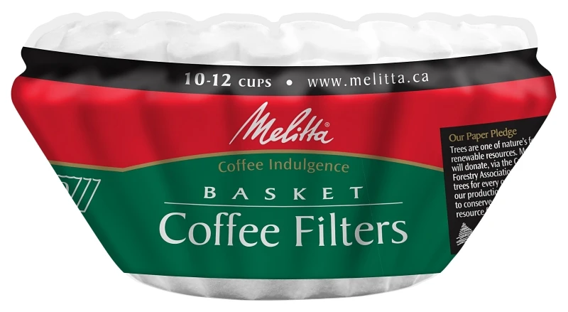 62935 Natural Brown Basket Coffee Filters - 100 Count For 10-12 Cups