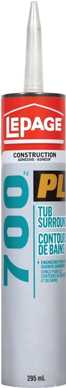 Pl 700 Tub Kit Adhesive 295ml For Bathroom And Shower Enclosures