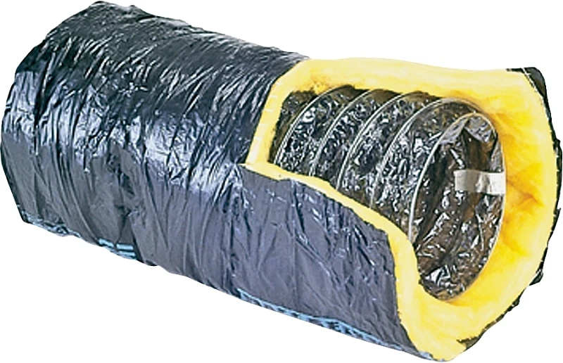 8 In. X 25 Ft. Insulated Flexible Duct R6 With Silver Jacket