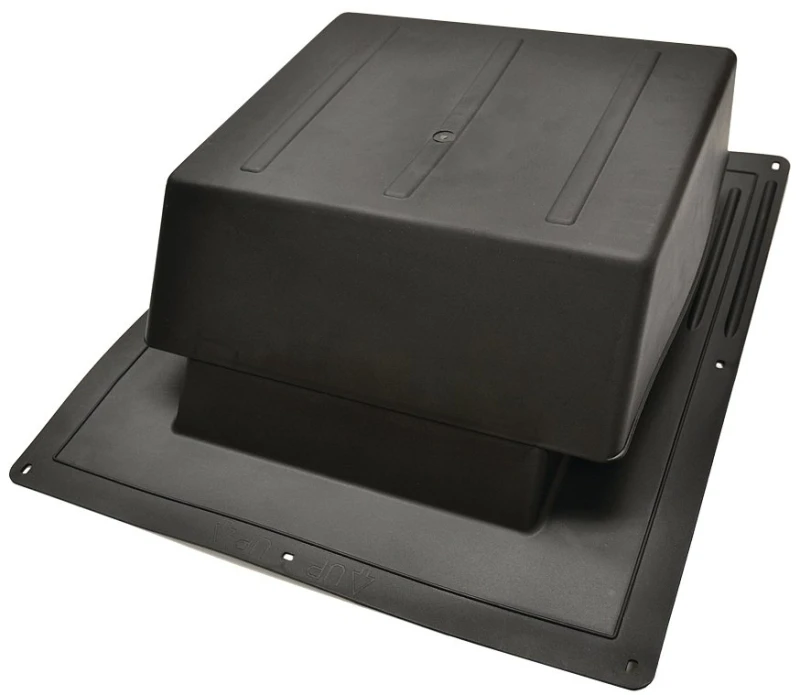 Ir65bl Black Plastic Slant-back Roof Louver For Attic Ventilation