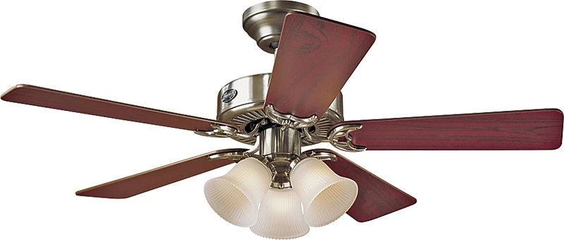 Southern Breeze 42 In. Indoor Brushed Nickel Ceiling Fan With 3-light Fixture