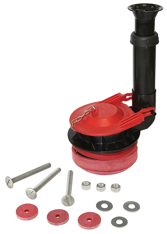 Large 3 Inch To 4 Inch Adjustable Flush Valve Kit With Gasket And Hardware