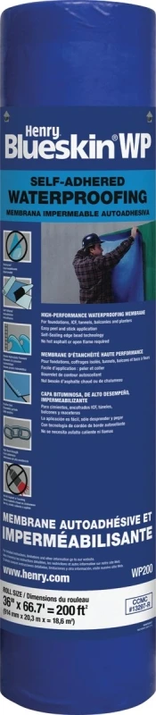 Blueskin Wp 200 Self-adhered Waterproofing Membrane, 200 Sq-ft Coverage