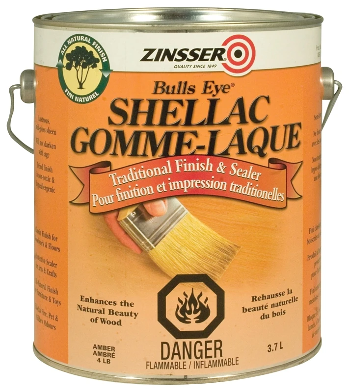 Bulls Eye Shellac 3.7 Liter Amber Wood Finish Spray