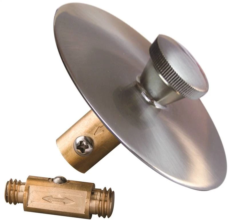 Keeney K826-35dsbn Brushed Nickel Tub Stop For Non-trip-lever Drain Styles