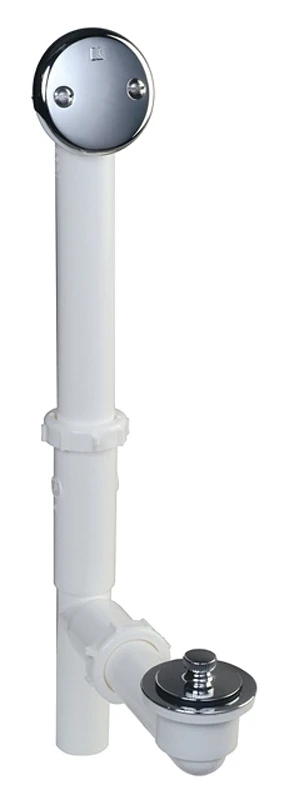 1.5-inch Chrome Roller Ball Bath Drain With Complete Installation Kit