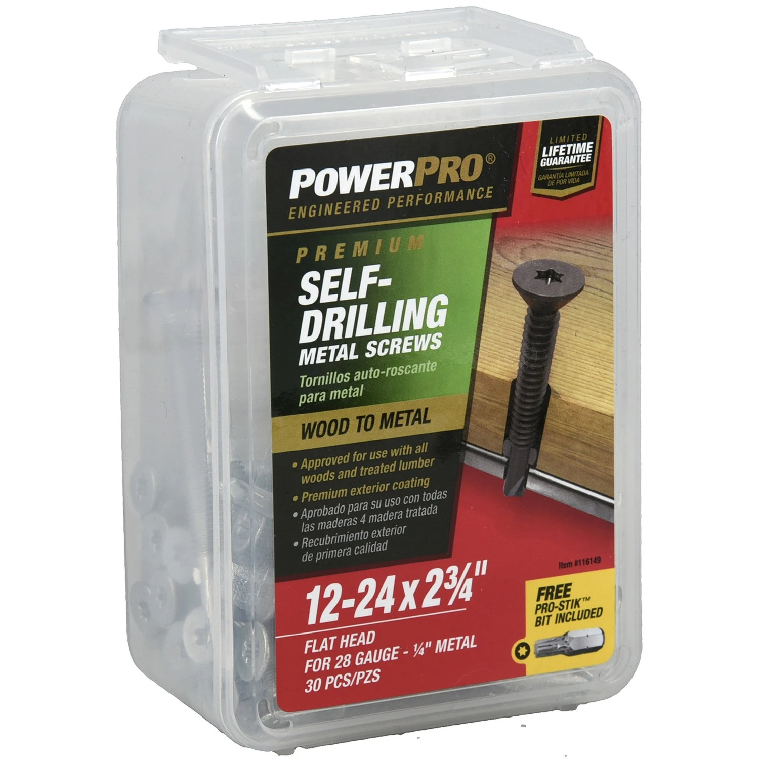 30CT 12-24X2.75 F SCREW