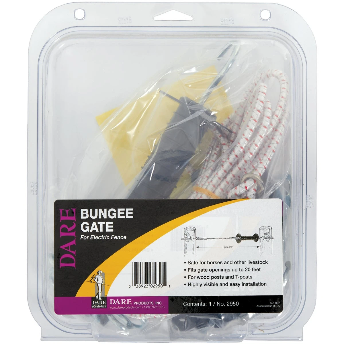 Bungee Style Electric Fence Gate Kit For Openings Up To 20 Feet