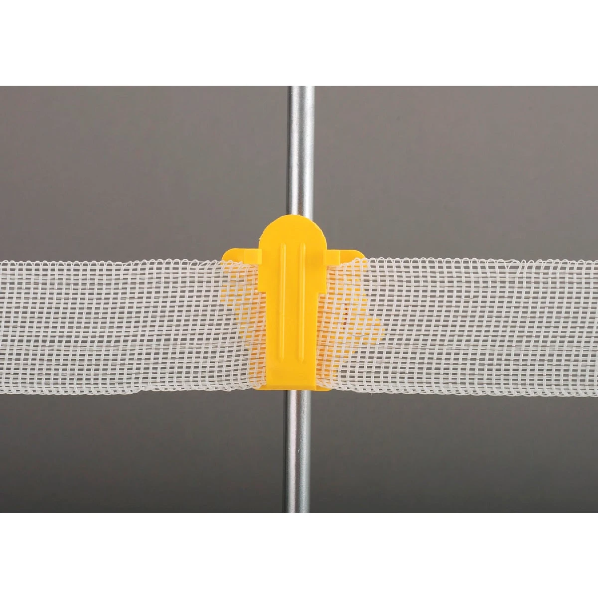 Electric Fence Insulator, Round Post, Western Style, Yellow, 25-Pk.