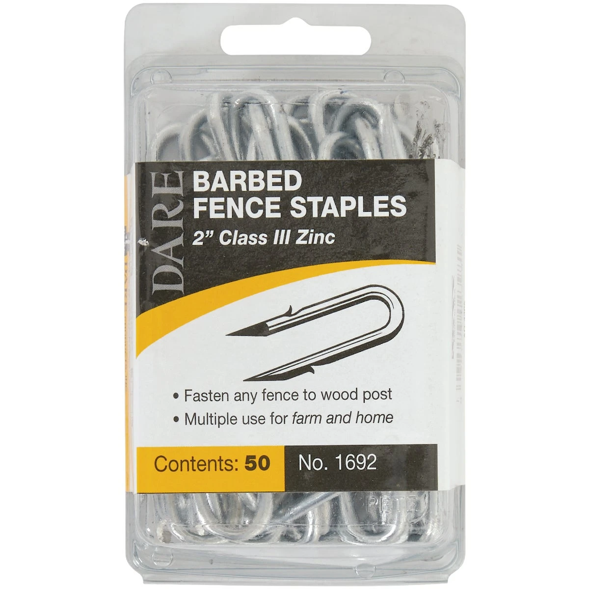 Electric Fence Barbed Staples, 2-In., 50-Pk.