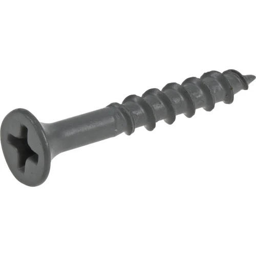 Fas-n-Tite Wood Screws, Gray Ceramic Exterior, 1-1/4-In. x #8, 1-Lb.