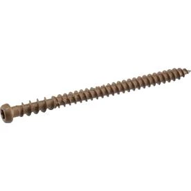 Deck Plus Brown Ceramic Exterior Composite Screws, Star Drive, 2.5-inch X #10, 5-pound