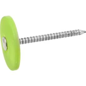 Galvanized Steel Roofing Nails with Plastic Caps, 2 Inch Length, 1 Pound Pack
