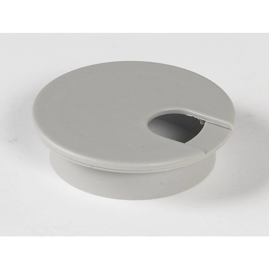2-1/2-inch Gray/silver Plastic Desk Grommet For Cable Management