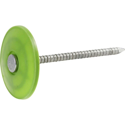 Fasn-Rite Galvanized Plastic-Cap Roofing Nails, 12 Gauge, 1.5-In., 185-Ct.