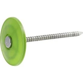 Fasn-Rite Electro Galvanized Roofing Nails with Plastic Cap, 1.75 Inch by 12 Gauge, 1 Pound