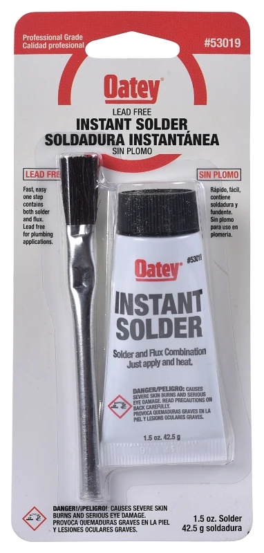 Instant Solder, 1.5 Oz. Lead-free With Brush Applicator For Residential And Craft Use