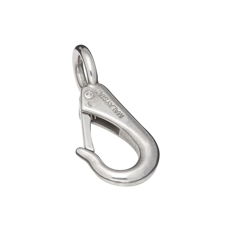 Boat Snap with Round Fixed Eye, Stainless Steel, 0.75 Inch by 3.625 Inch