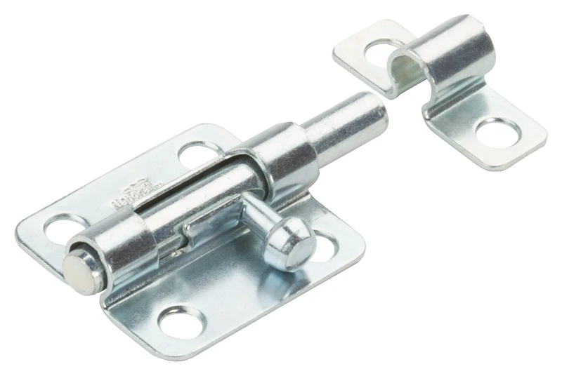 Zinc Barrel Bolt, 2-1/2 In. For Doors And Cabinets