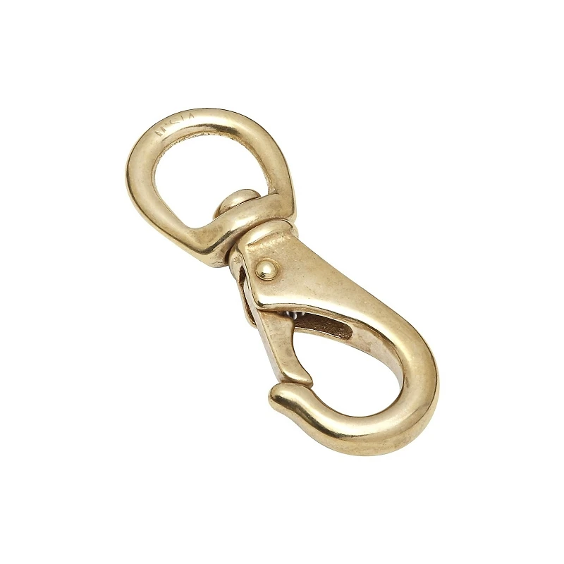 Solid Bronze Boat Snap, 5/8-inch X 3.25-inch With Round Swivel Eye