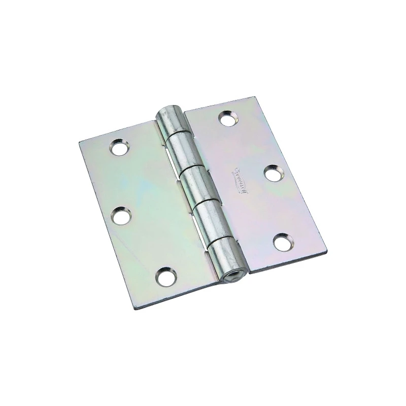 Tight Pin Hinge, Zinc Plated, 3-1/2 Inch, Non-removable Pin